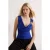 TRENDYOLMİLLA Dames Blauw Effen Mouwloos Getailleerd Blouses