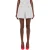 Moschino Heart Buttons Stretch Satin Shorts White