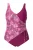 Ulla Popken Badpak  braam / lila gemêleerd / pink