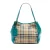 Tweedje Klein Haymarket Check Canvas en Leer Canterbury Tote