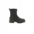 Dames leren suède boots met ritsdetail COMMA