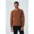 No Excess Pullover Crewneck Garment Dyed + Stone Washed Caramel