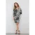 DIDI Fancy V-dress Black With Oasis Print