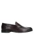Manfield – Heren – Donkerbruine leren loafers –