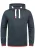 !Solid Sweatshirt ‘Benjamin’  navy / bloedrood / wit