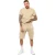 Enzo | Heren T-shirt Trainingspak Met Korte Broek Set- Stone