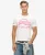 Superdry Mannen T-shirt met Neon Vintage Logo Crème