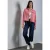 Street One Dames Wol-look jas in Roze