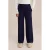 WE Fashion straight fit broek donkerblauw