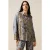Oltre Patterned Satin Shirt Light Blue