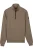 Baileys Half-Zip Sweater taupe, Effen