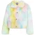 Faina Blouson van namaakbont Dames regenboog