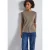 Street One Dames Basic Shirt met rimpels in Bruin