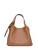 Anna Luchini Brown Rundleer Tas
