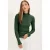 TRENDYOLMİLLA Dames Kaki Effen Lang Getailleerd Blouses