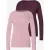 2-pack shirts met lange mouwen en boothals