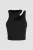 Asymmetrische Kraag Crop Top