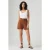 Levi’s High Rise Baggy Cotton Linen Shorts Brown