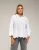 Oversized blouse met borduurwerk op de mouwen