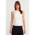 Katoenen Geribde Crop Cami