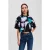 Karl Lagerfeld Klj Oversized Crop Aop Tee Floral Aop Black