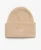 Gebreide Beanie met Zachte Ribbel Bruin