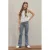 Like Flo flared casual broek donkerblauw