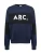 !Solid Sweatshirt ‘Caius’  donkerblauw / zwart / wit