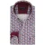 Overhemd Giordano bordeaux geprint lange mouw