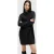 AllSaints Ridley Jumper Dress Cinder Black Marl