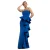 Damesjurk Goddiva Boobtube Peplum Waterfall Fril