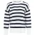 Miso Dames/Dames Stripe Gebreide Relaxed Fit Trui (Zwart, Wit)