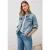 Cecil Dames Denim jack met knoopsluiting in Blauw