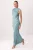 TRENDYOLMİLLA Dames Groen Effen Maxi Mouwloos Stijlvol/Avond Slip Avond & Gala Jurk
