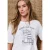 Street One Dames Shirt met ronde hals en opdruk aan de voorkant in Wit