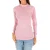 T-shirt met lange mouwen en halfhoge kraag 1625-M dames