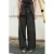 Mango wide leg regular waist broek grijsbruin