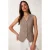 Aansluitende Crepe Gilet Met Knopen