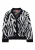 NALLY Gebreid vest  zwart / wit