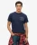 Superdry Mannen Copper Label T-shirt met Grafische Print op de Borst Blauw