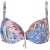 Livera Sw Bra Tshirt Babette Tropic Snake Blue Flowers