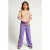 LOOXS little relaxed fit gestreepte broek – paars