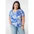 MS Mode gebloemde T-shirt blauw
