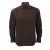 Russell Collectie Heren Lange Mouwen Gemakkelijk Onderhoud Aangepast Shirt (Chocolade)