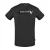 Aquascutum Heren Reflecterend Logo T-Shirt (Zwart)