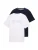 TOM TAILOR Shirt  blauw / marine / wit