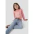 Orange Stars longsleeve met print – roze