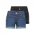 ONLY skinny regular waist denim short dark blue denim – (set van 2)
