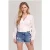 Shiwi Ladies Capri Wrap Top Broderie Anglaise Bright White