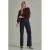 Para Mi flared jeans – donkerblauw